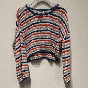 Eesome Multicolor Striped Knit Sweater